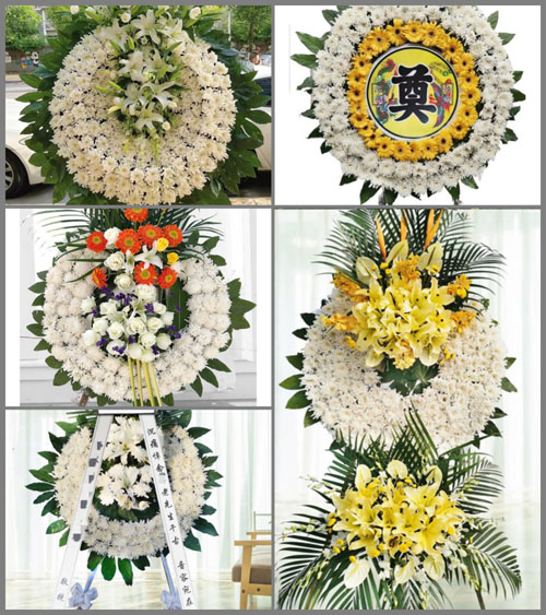 山东济宁鱼台县罗屯镇沈庄村花圈速递